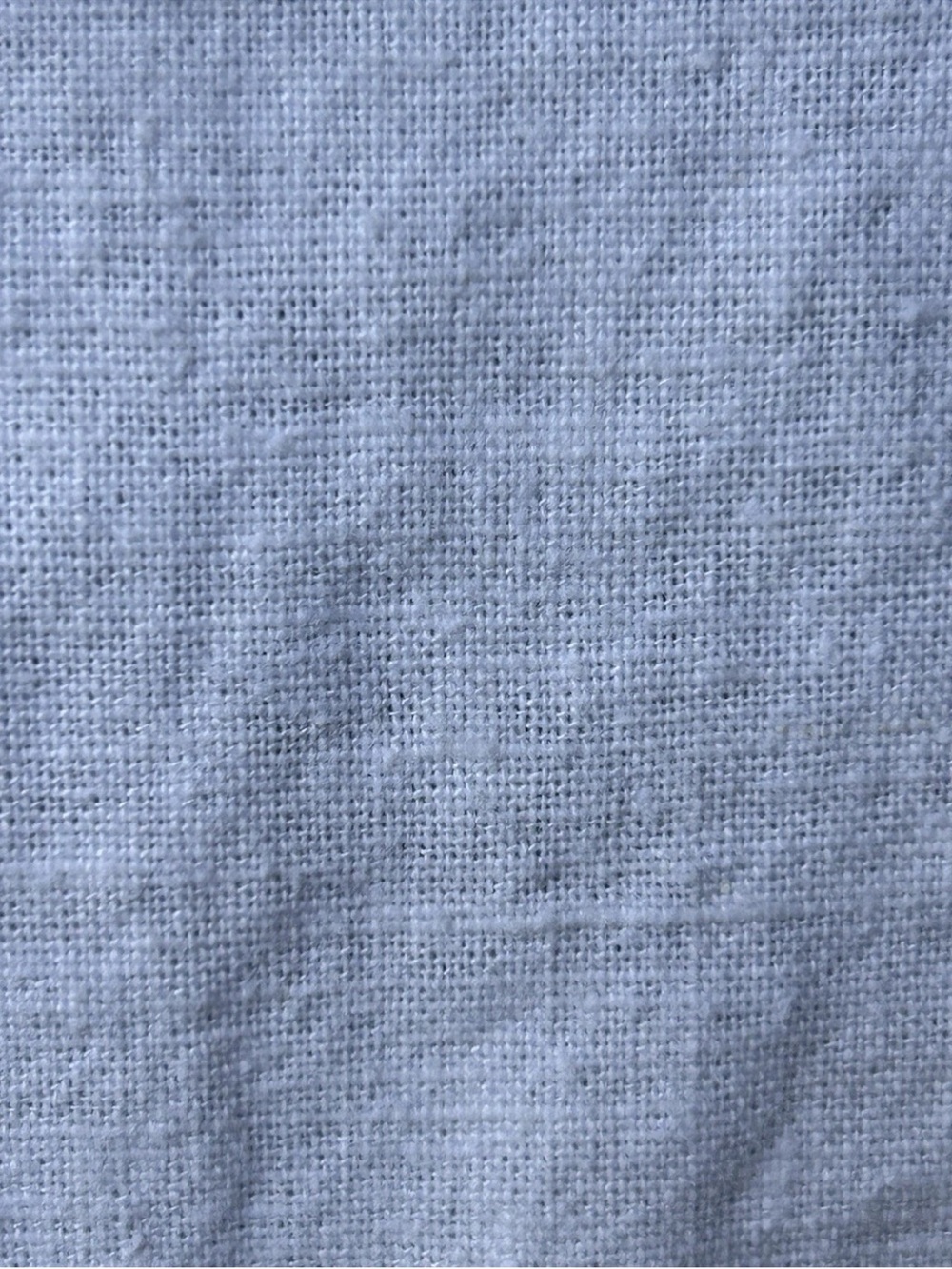 Chico's Design Linen Blend Tunic Size 2 Large Coastal White Button Front - Picture 3 of 8